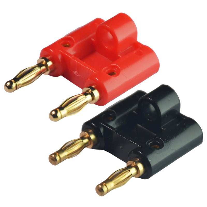 CESS Two Way Speaker Banana Male Plug Cable Connectors - Dual Banana Plug (10 Pack) - Image 3